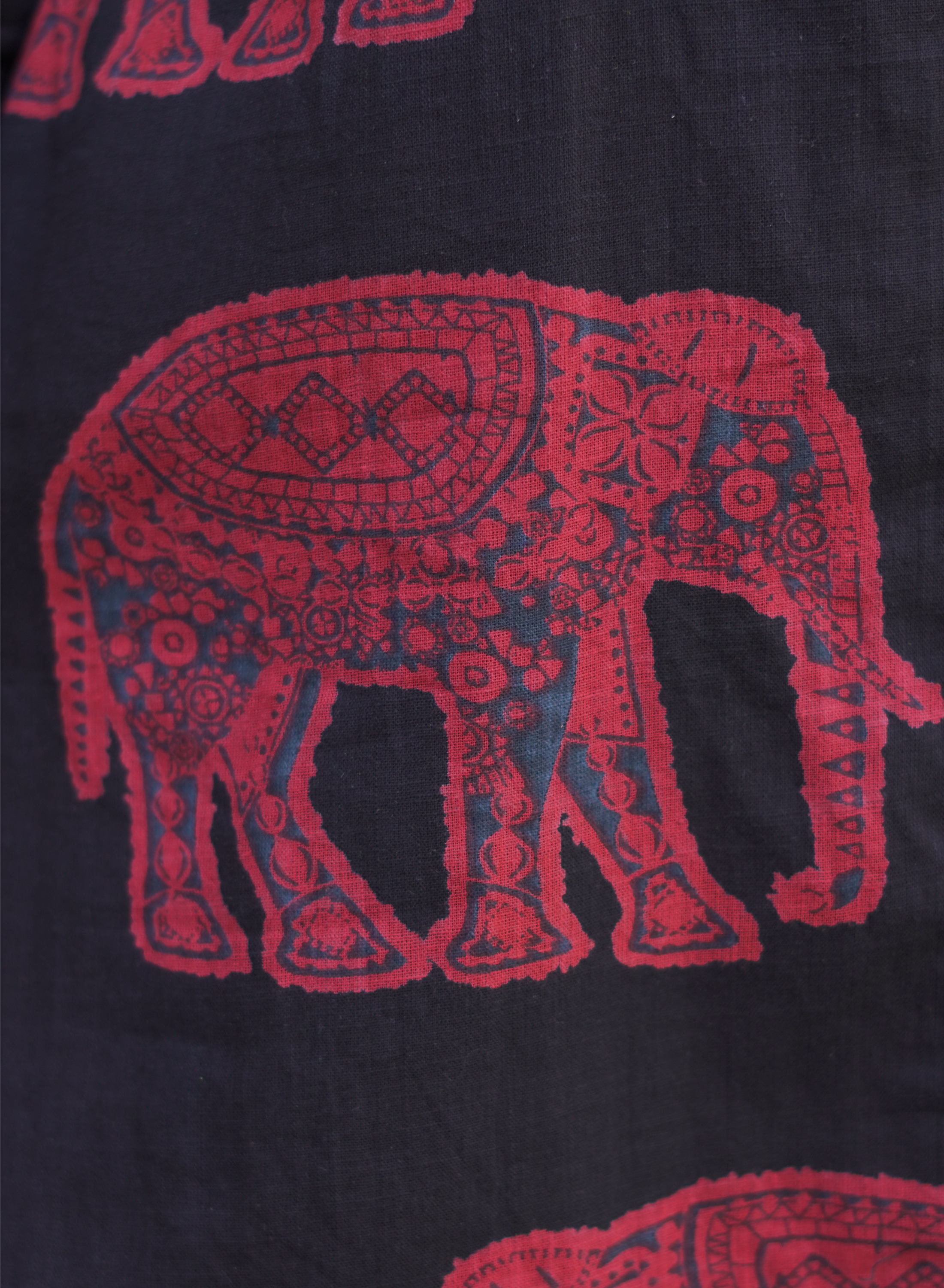 Elephant Printed Shirt Dress