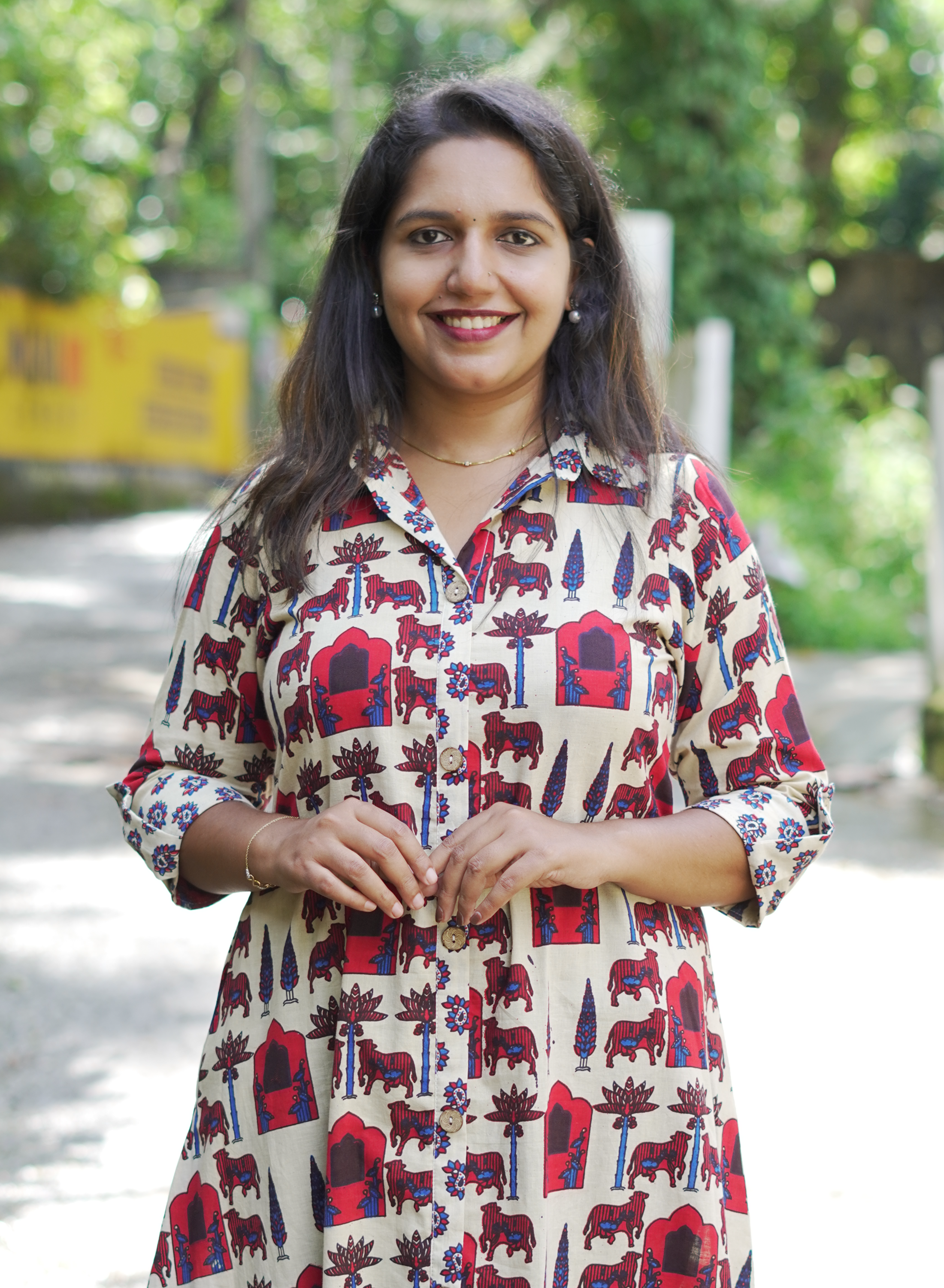 Ajrak Off-White Shirt Collar