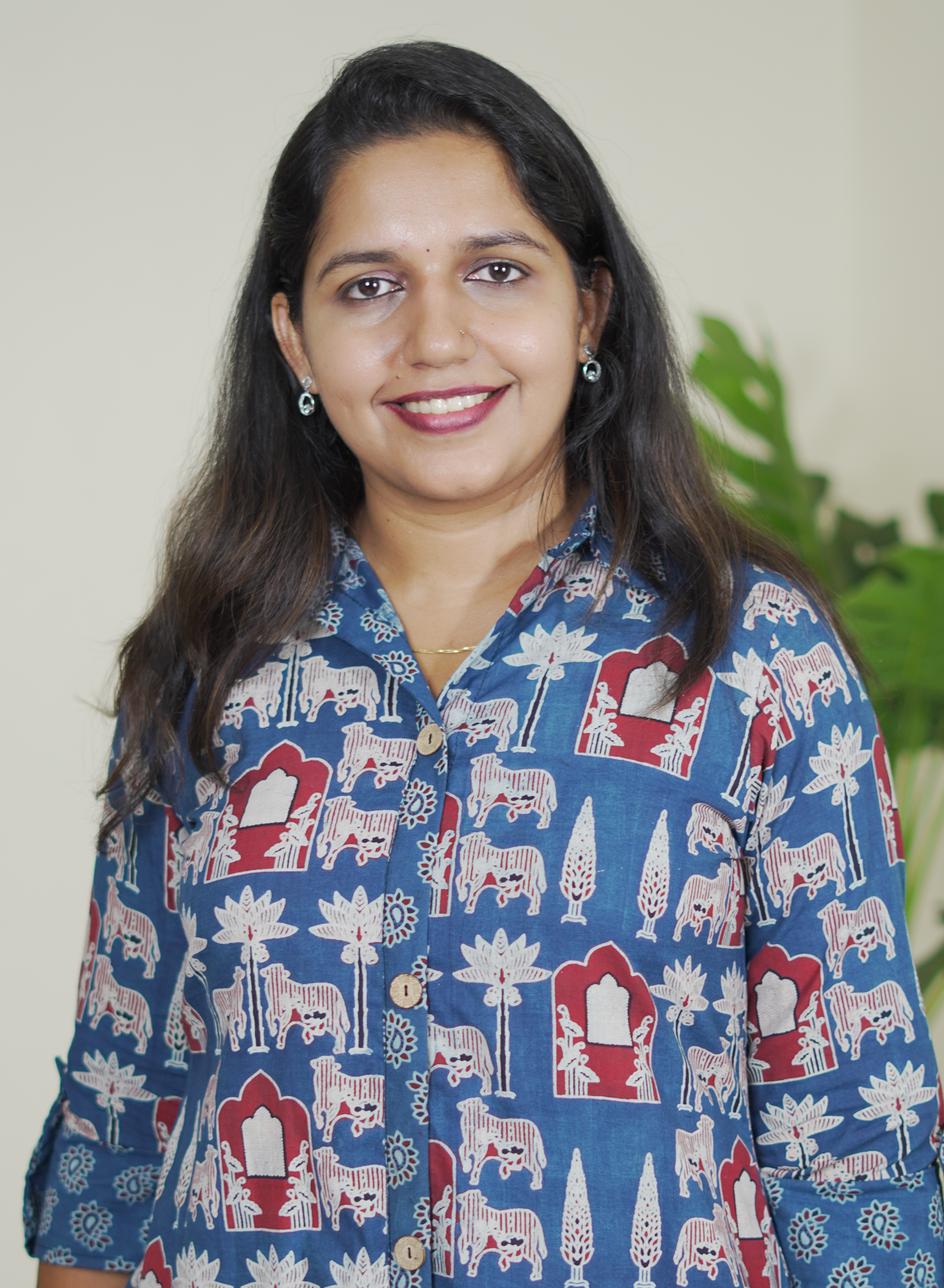 Ajrak Blue Shirt Dress